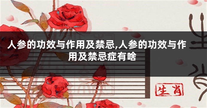 人参的功效与作用及禁忌,人参的功效与作用及禁忌症有啥