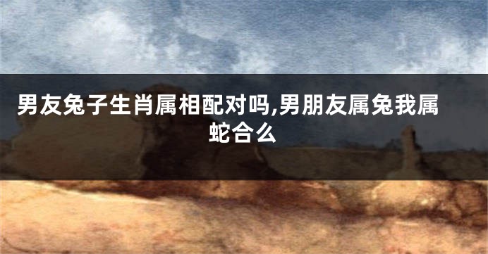 男友兔子生肖属相配对吗,男朋友属兔我属蛇合么