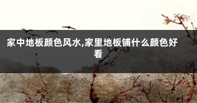 家中地板颜色风水,家里地板铺什么颜色好看