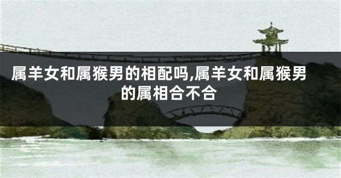 属羊女和属猴男的相配吗,属羊女和属猴男的属相合不合