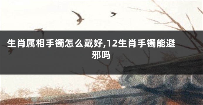 生肖属相手镯怎么戴好,12生肖手镯能避邪吗