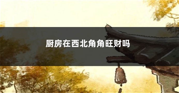 厨房在西北角角旺财吗