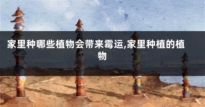 家里种哪些植物会带来霉运,家里种植的植物
