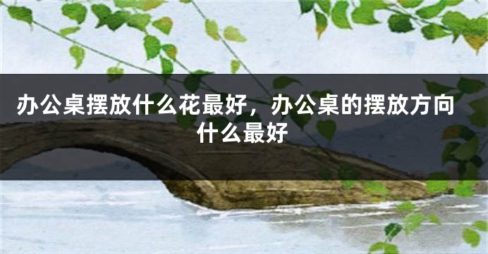 办公桌摆放什么花最好，办公桌的摆放方向什么最好