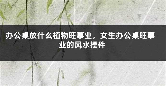 办公桌放什么植物旺事业，女生办公桌旺事业的风水摆件