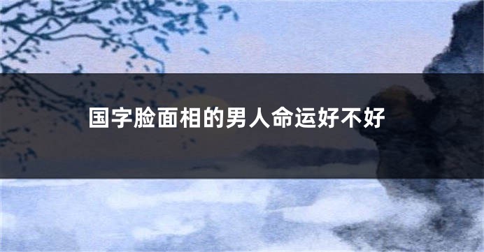国字脸面相的男人命运好不好