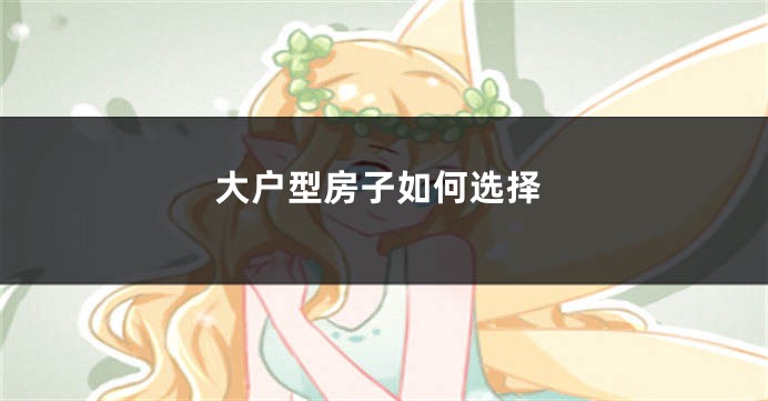 大户型房子如何选择