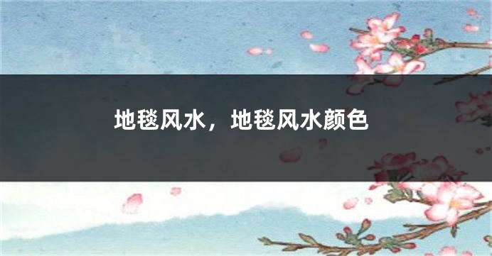 地毯风水,地毯风水颜色