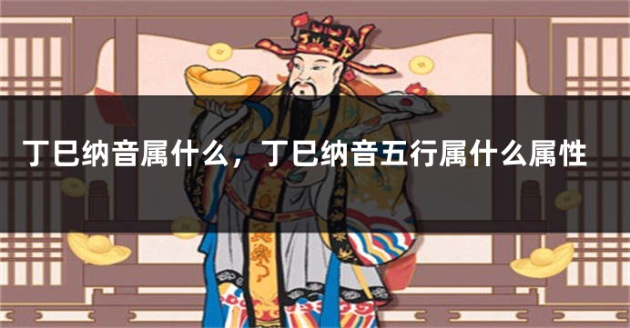 丁巳纳音属什么,丁巳纳音五行属什么属性