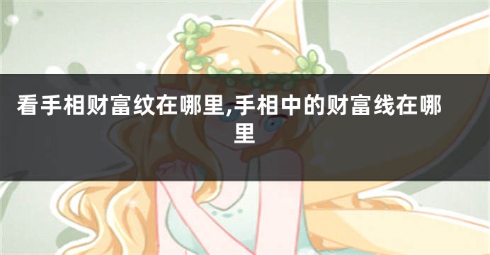 看手相财富纹在哪里,手相中的财富线在哪里