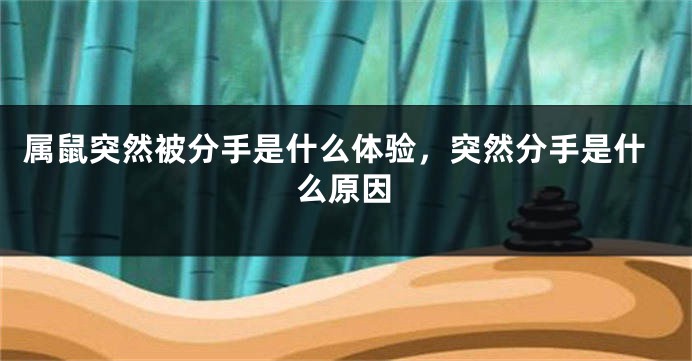 属鼠突然被分手是什么体验，突然分手是什么原因