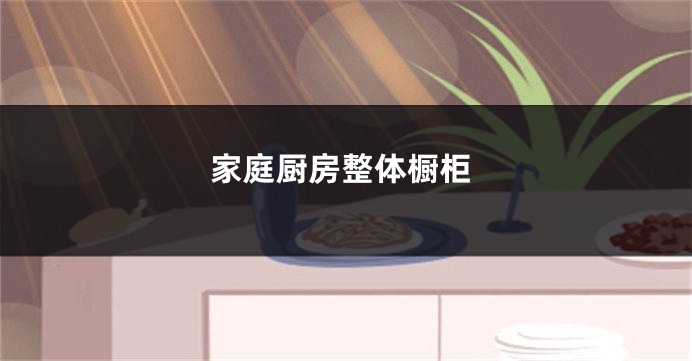 家庭厨房整体橱柜