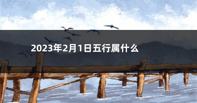 2023年2月1日五行属什么