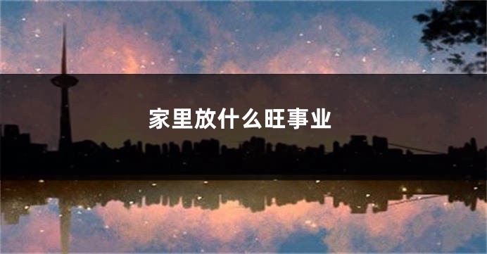 家里放什么旺事业