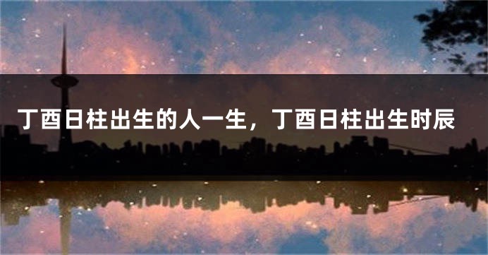 丁酉日柱出生的人一生，丁酉日柱出生时辰