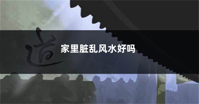 家里脏乱风水好吗