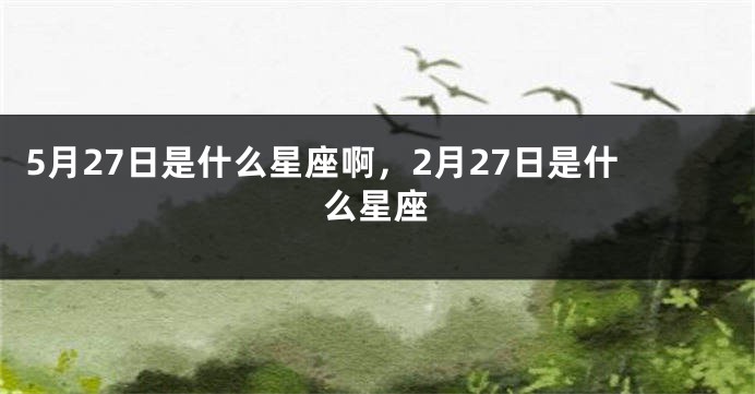 5月27日是什么星座啊，2月27日是什么星座