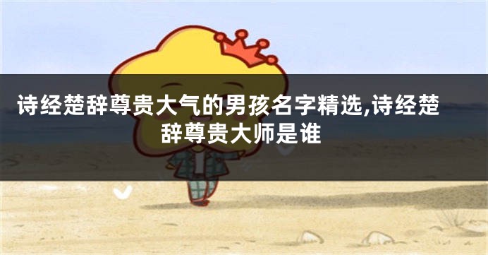 诗经楚辞尊贵大气的男孩名字精选,诗经楚辞尊贵大师是谁