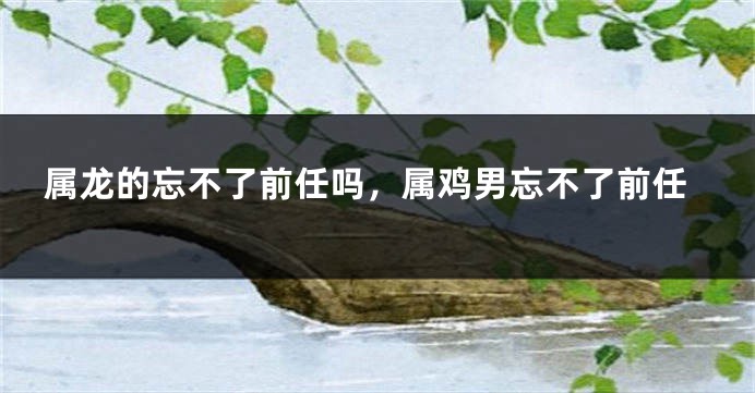 属龙的忘不了前任吗，属鸡男忘不了前任
