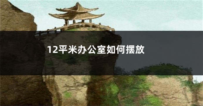12平米办公室如何摆放