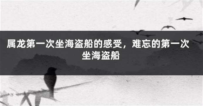 属龙第一次坐海盗船的感受，难忘的第一次坐海盗船