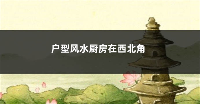 户型风水厨房在西北角