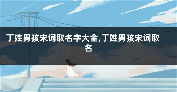 丁姓男孩宋词取名字大全,丁姓男孩宋词取名
