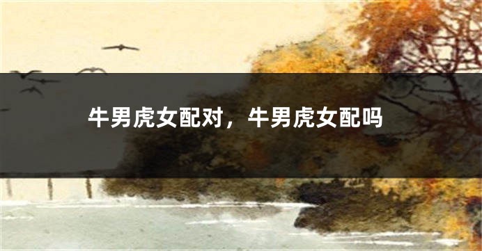 牛男虎女配对,牛男虎女配吗