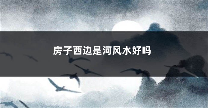房子西边是河风水好吗