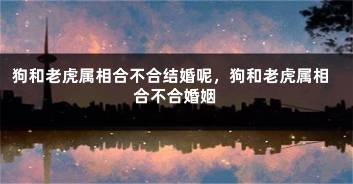 狗和老虎属相合不合结婚呢，狗和老虎属相合不合婚姻