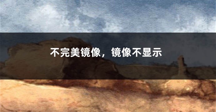 不完美镜像,镜像不显示