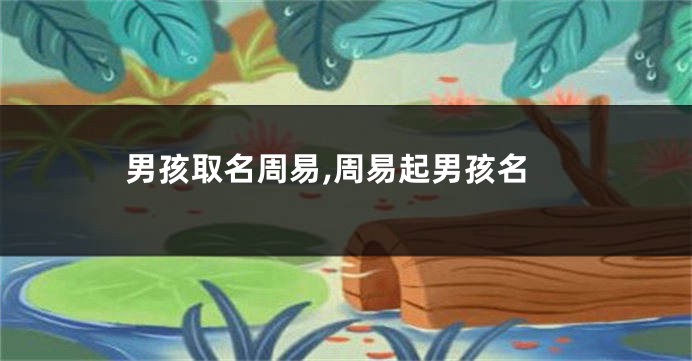 男孩取名周易,周易起男孩名