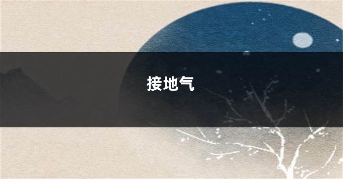 接地气