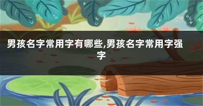 男孩名字常用字有哪些,男孩名字常用字强字
