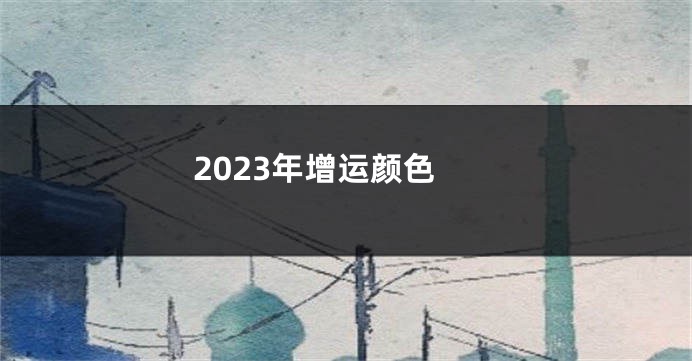 2023年增运颜色