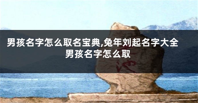 男孩名字怎么取名宝典,兔年刘起名字大全男孩名字怎么取