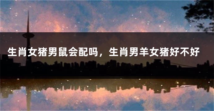 生肖女猪男鼠会配吗，生肖男羊女猪好不好