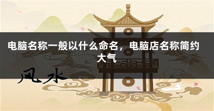 电脑名称一般以什么命名，电脑店名称简约大气