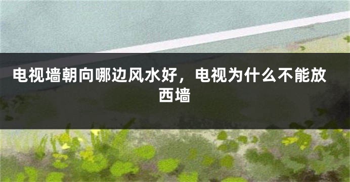 电视墙朝向哪边风水好，电视为什么不能放西墙