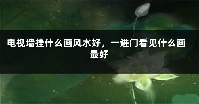 电视墙挂什么画风水好，一进门看见什么画最好