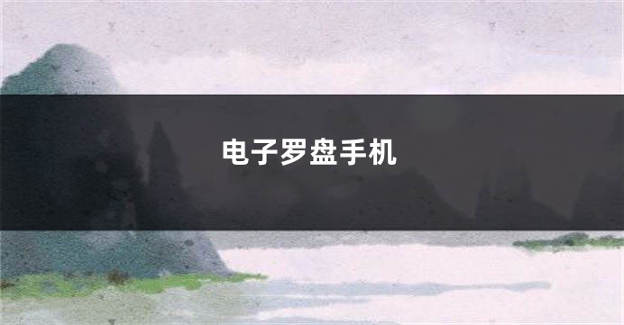 电子罗盘手机