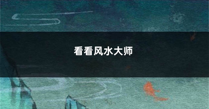 看看风水大师
