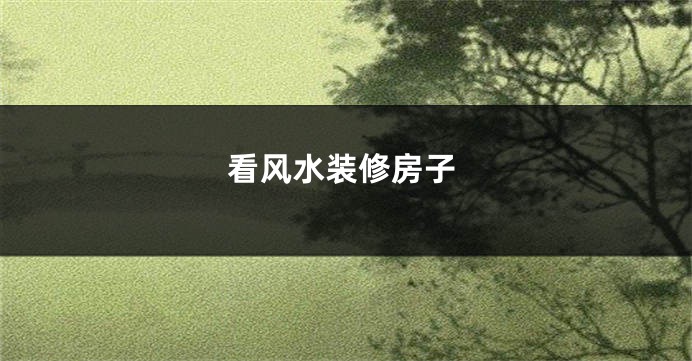 看风水装修房子