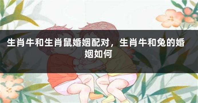 生肖牛和生肖鼠婚姻配对，生肖牛和兔的婚姻如何