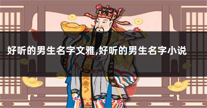 好听的男生名字文雅,好听的男生名字小说