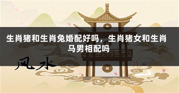 生肖猪和生肖兔婚配好吗，生肖猪女和生肖马男相配吗