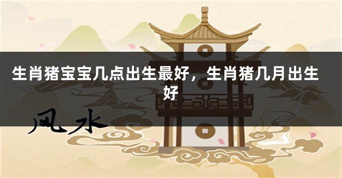 生肖猪宝宝几点出生最好，生肖猪几月出生好