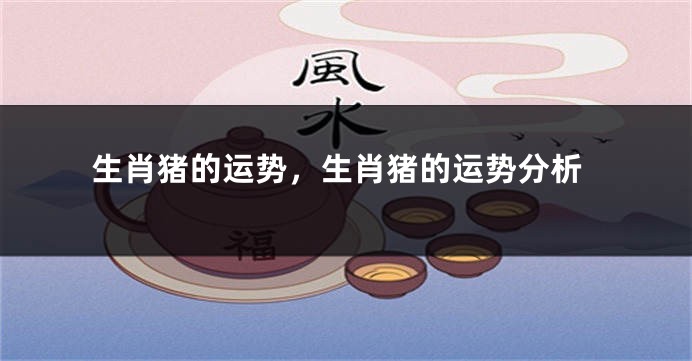 生肖猪的运势，生肖猪的运势分析