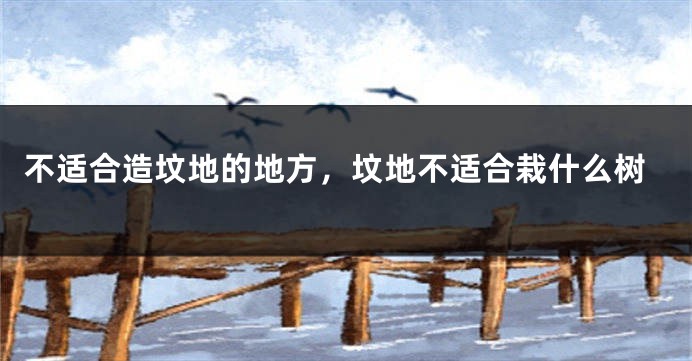 不适合造坟地的地方，坟地不适合栽什么树