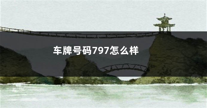 车牌号码797怎么样